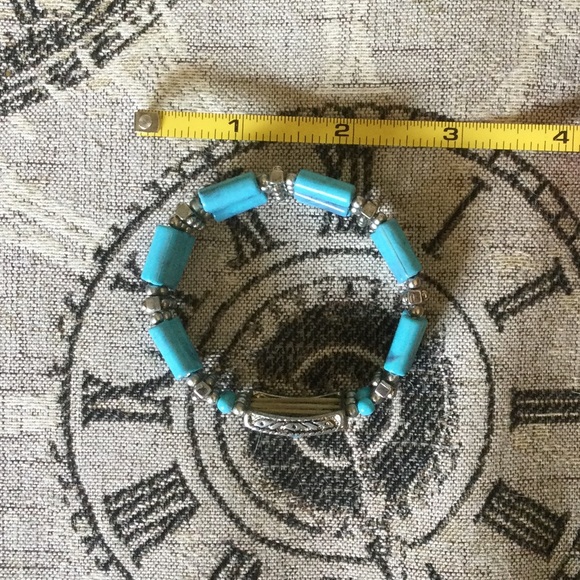 🆕 Anthropologie Turquoise Beaded Bracelet 🦋 - Picture 5 of 5